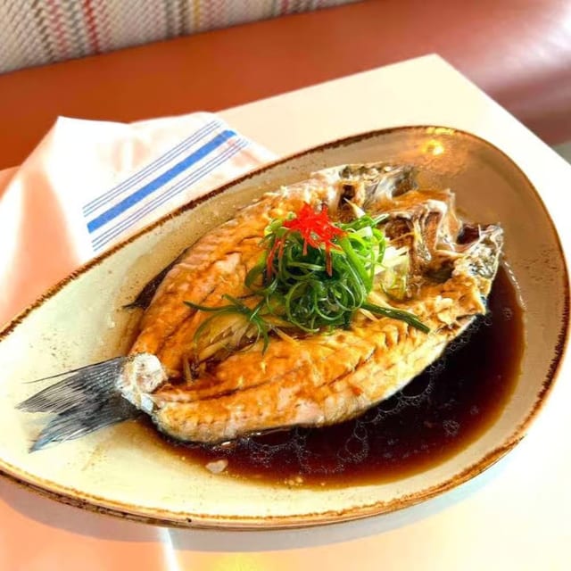 Steamed Sea Bass.