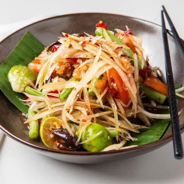 Vegan Papaya Salad.